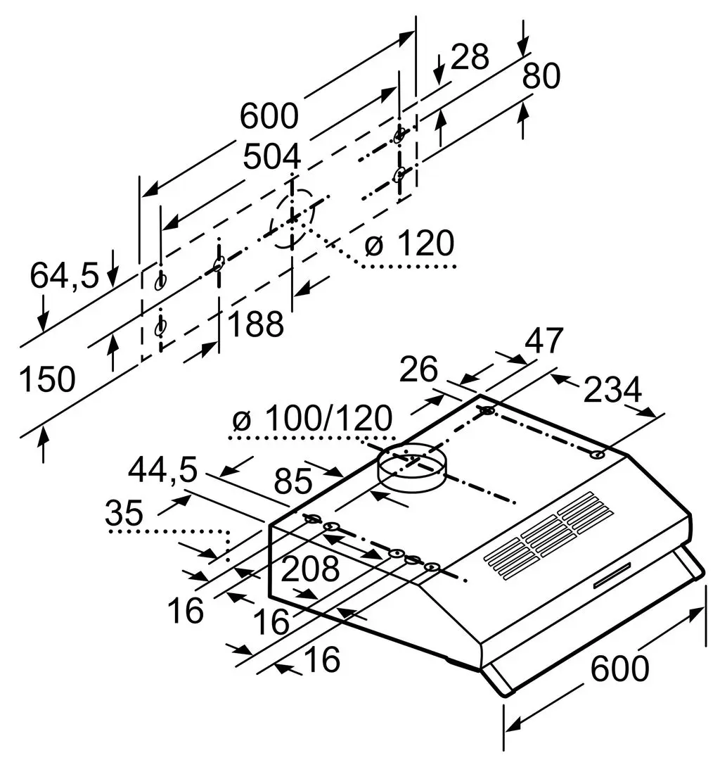Вытяжка Bosch DUL62FA21 (White)