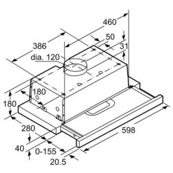 Hota incorporabila Bosch DFT63AC50 (Silver) Thumb