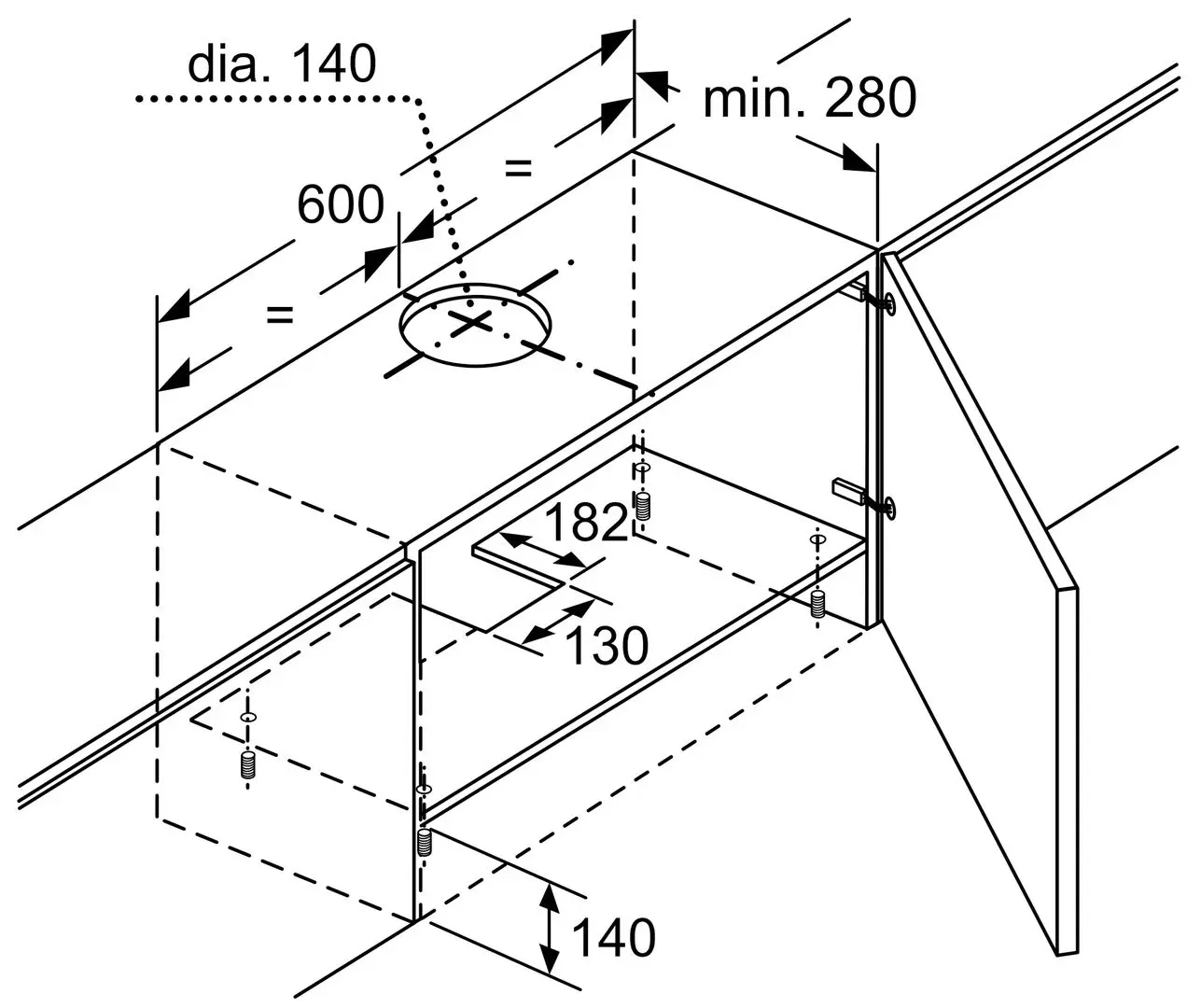 Hota incorporabila Bosch DFT63AC50 (Silver)