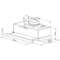 Встраиваемая вытяжка Candy CBT6130/3X (Inox) Thumb