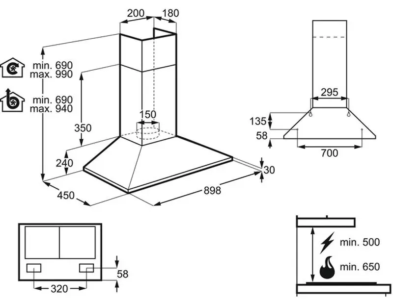 Вытяжка Electrolux LFC319X (Inox) - 6