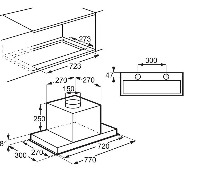 Hota incorporabila Electrolux LFG719X (Inox)