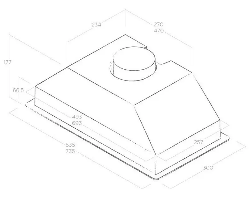 Hota incorporabila Elica Era C IX/A/52 (Inox)