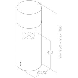 Hota Elica Tube Pro PRF0090720B (White) Thumb