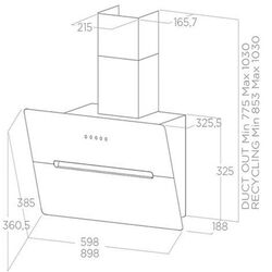 Hota Elica Wise WH/A/90 (White) Thumb
