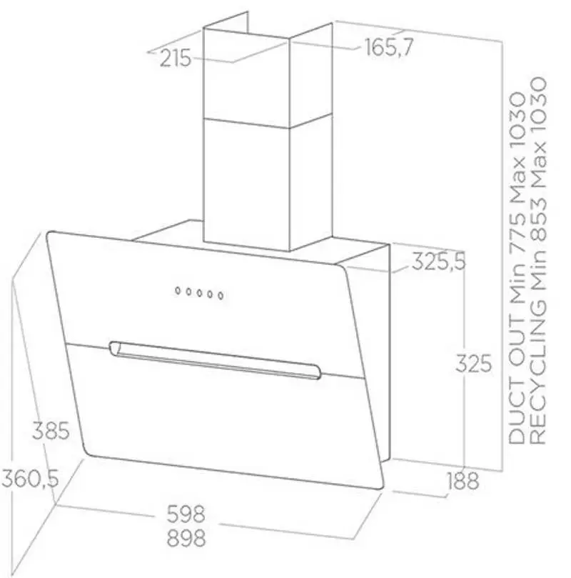 Hota Elica Wise WH/A/90 (White)