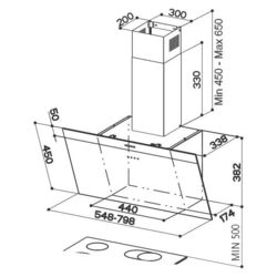 Hota Faber Daisy EG6 LED BK A55 (Black/Inox) Thumb