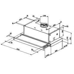 Встраиваемая вытяжка Faber Flexa Glass W A60 (White) Thumb