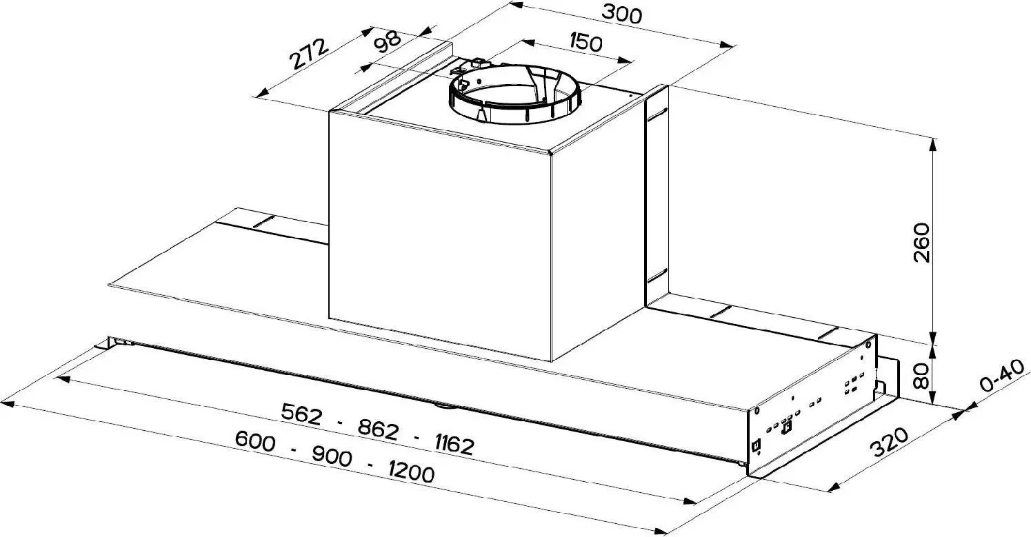 Встраиваемая вытяжка Faber In-Nova Comfort X A60 (Inox)