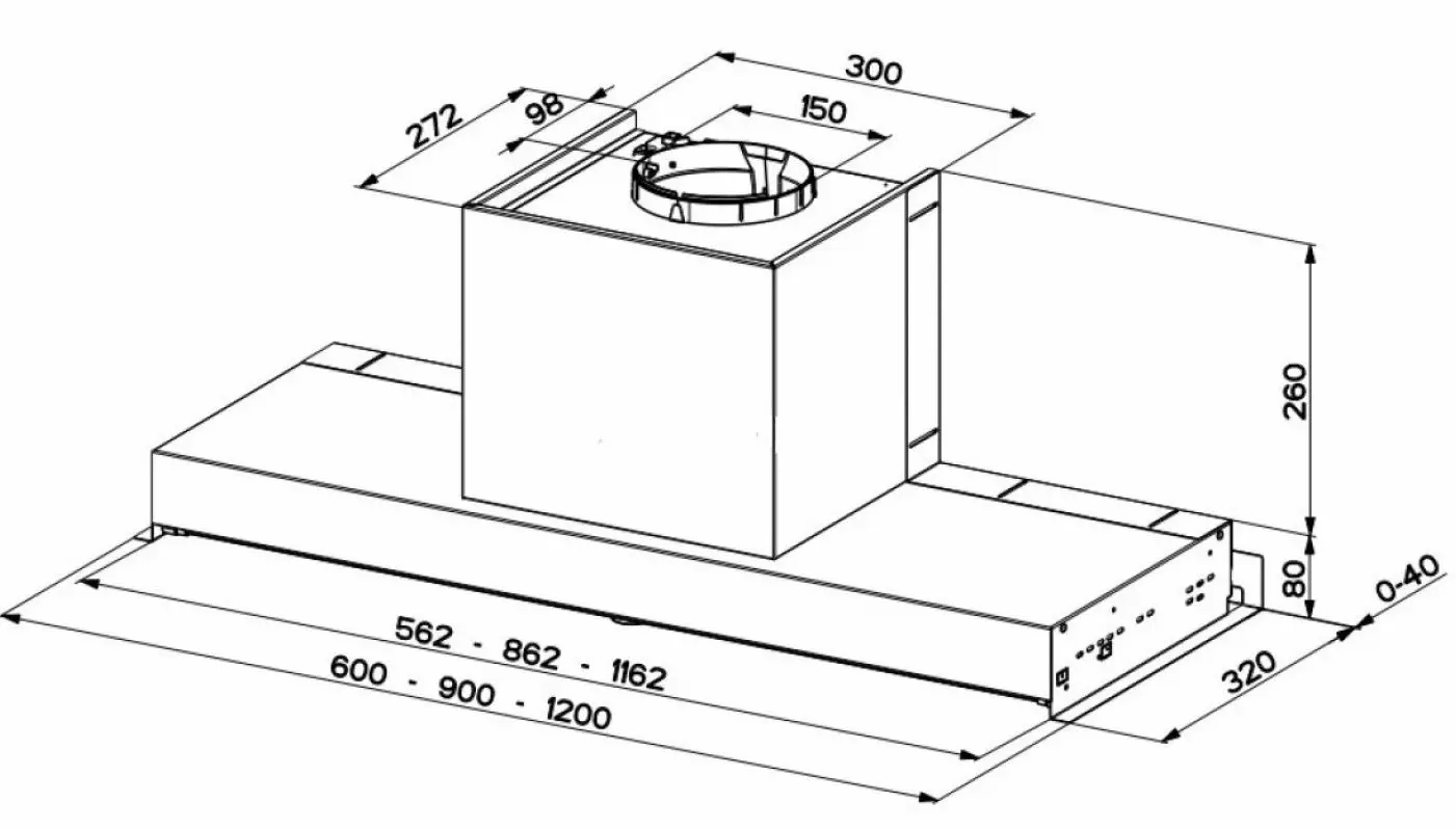 Hota incorporabila Faber In-Nova Smart X A60 (Inox)