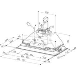 Встраиваемая вытяжка Faber Inka Smart C LG A70 (Light Grey) Thumb