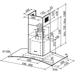 Hota Faber RAY SRM LED X/V A60 (Inox) Thumb