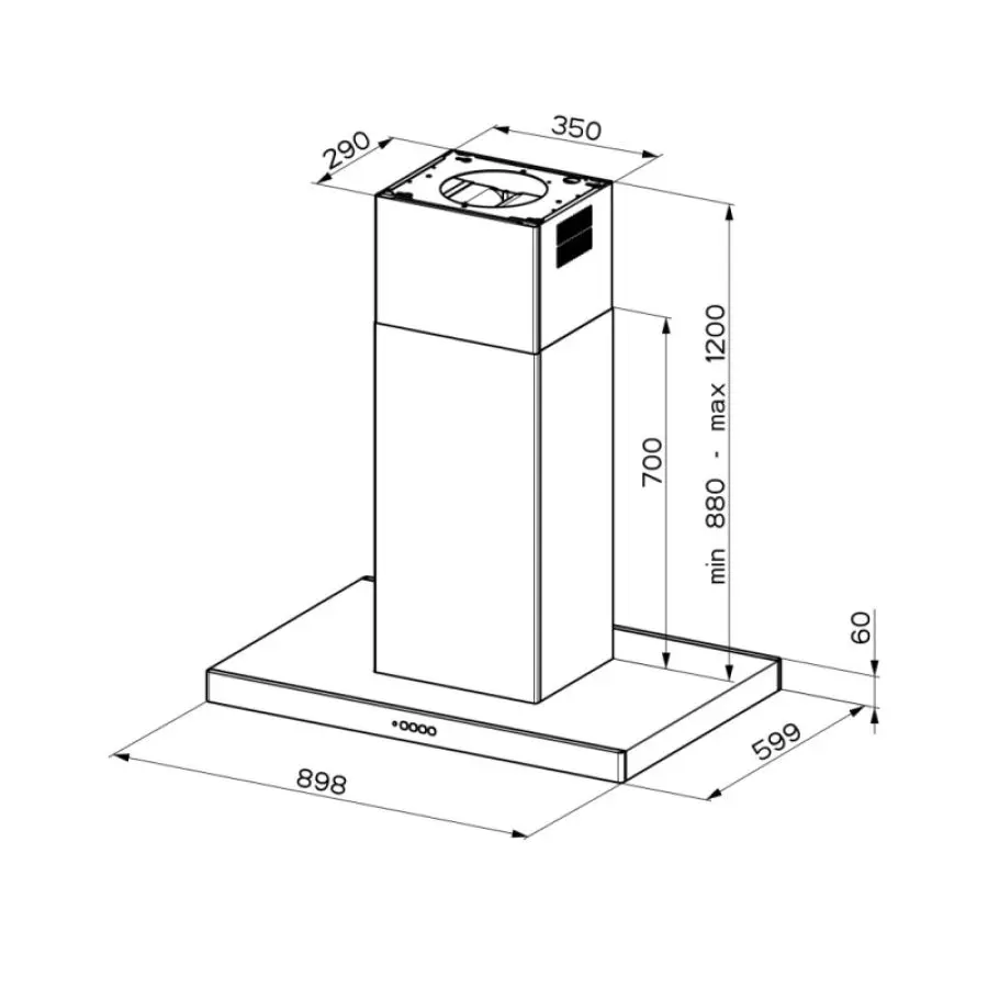 Hota Faber Stilo Comfort Isola BK Matt A90 (Black)