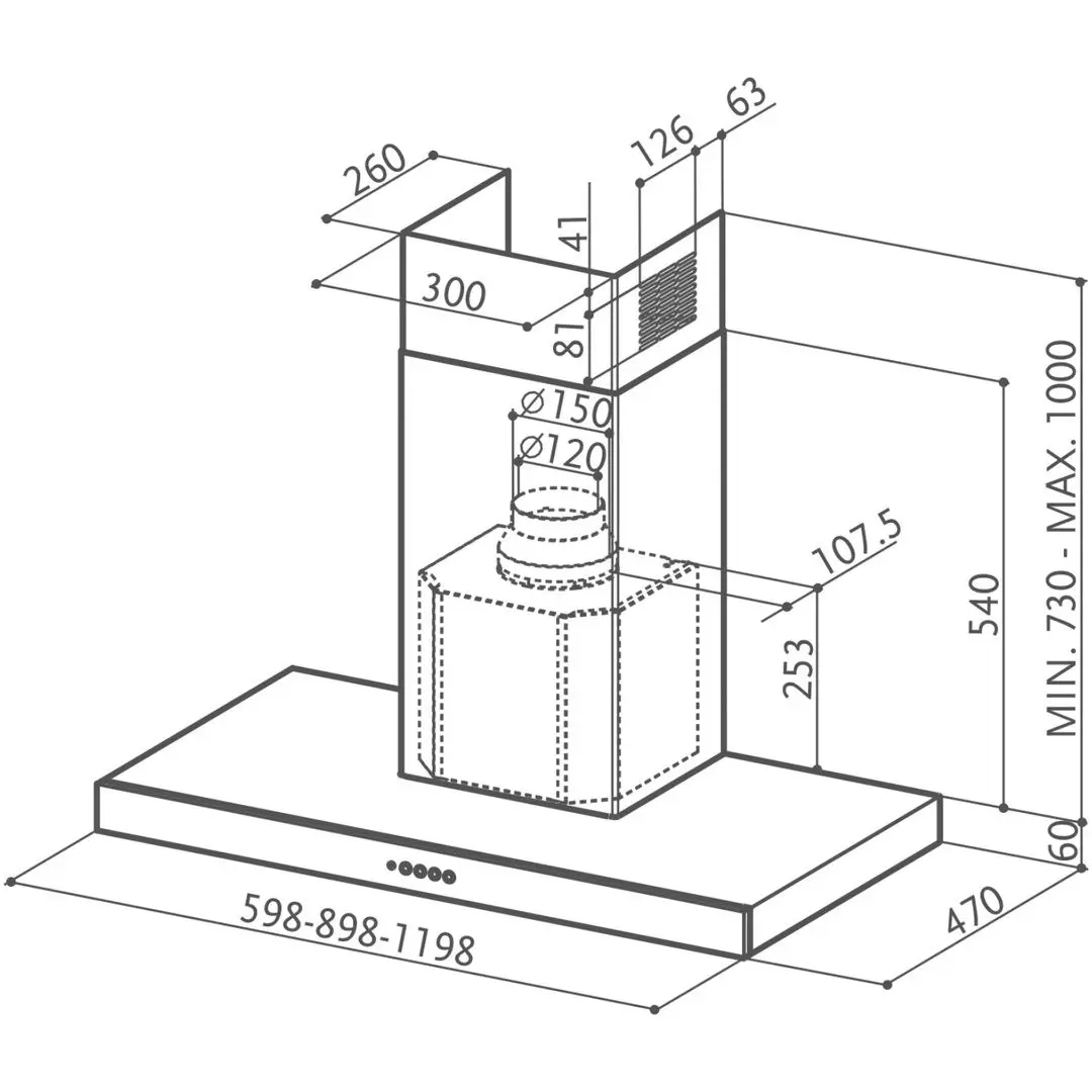 Hota Faber Stilo SP SRM X A60 (Inox)