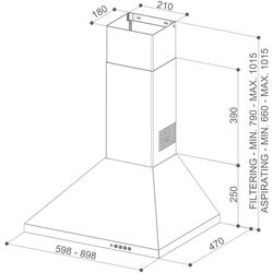 Hota Faber Strip Smart EV8 LED X A90 (Inox) Thumb