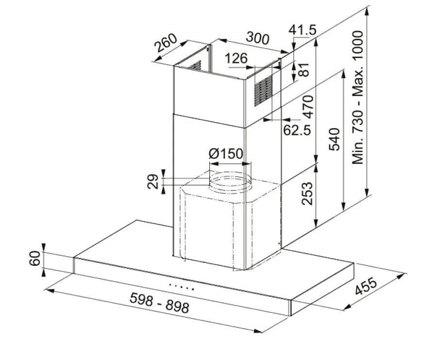 Hota Franke Crystal FCR 625 TC BK XS (Inox)