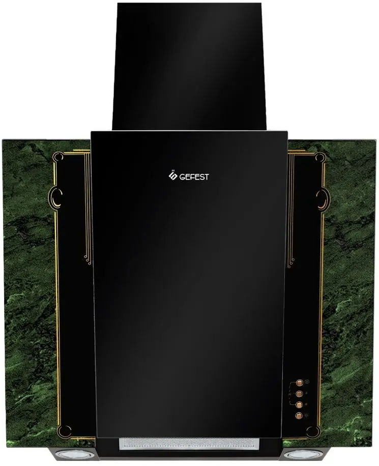Вытяжка Gefest ВО 3603 К69 (Black/Green/Marble)