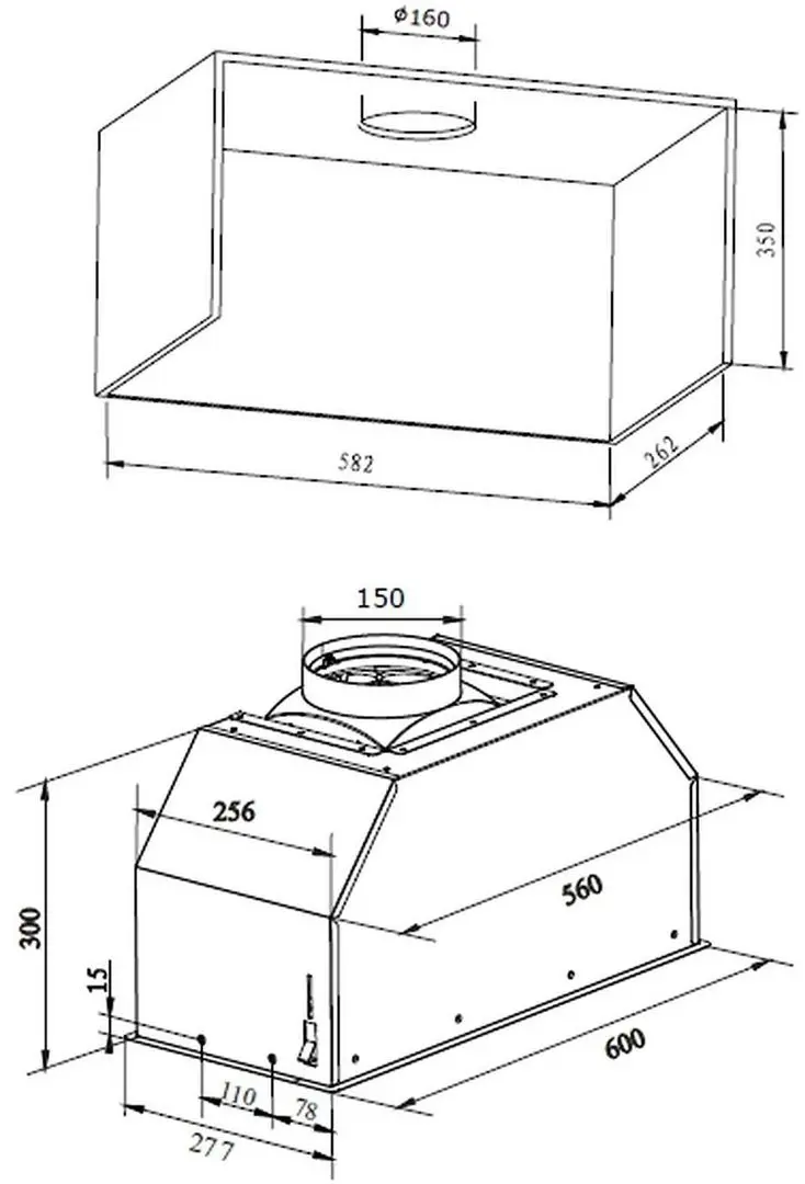 Hota incorporabila Hansa OMP6242BIH (Inox)