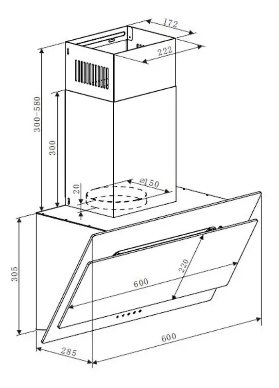 Вытяжка Heinner DCH-350RGWH (White) - 3