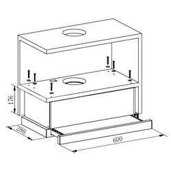 Встраиваемая вытяжка Heinner HTCH-440GBK (Black) Thumb