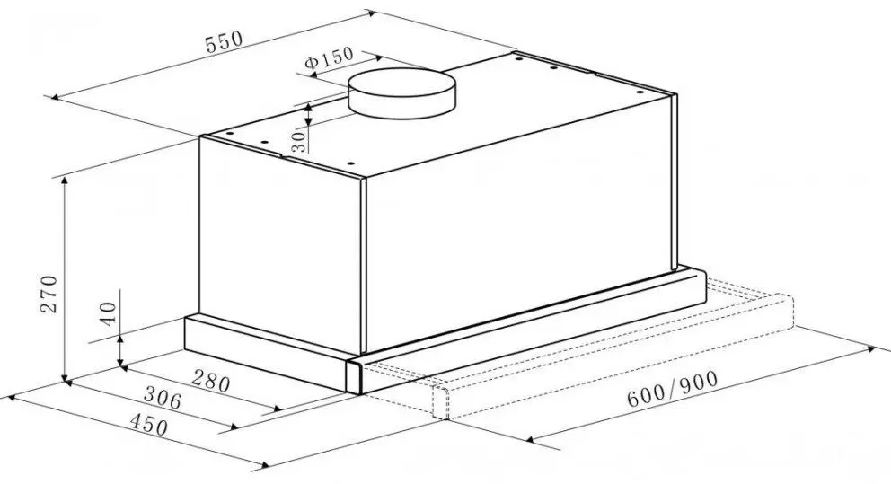 Встраиваемая вытяжка Kaiser EA 644 W Eco (White)