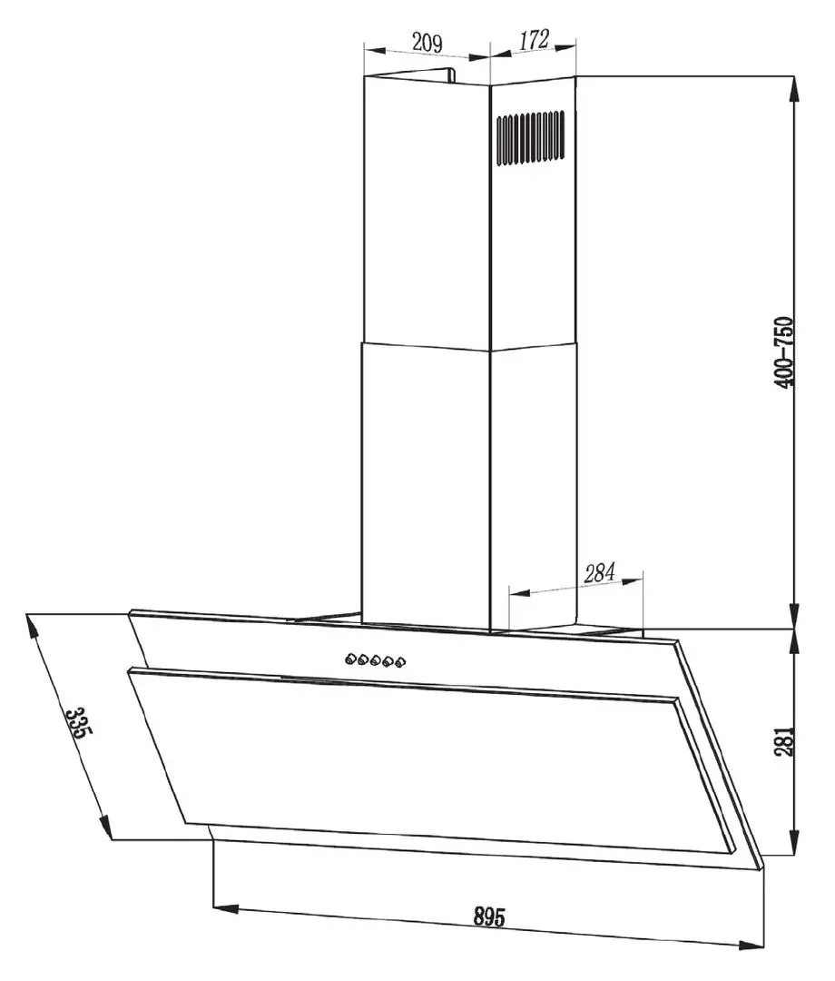 Hota Klarstein Alessia 10034717 (Black/Inox)