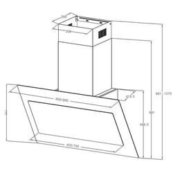 Вытяжка Klarstein DeLorean 60 (Black) Thumb