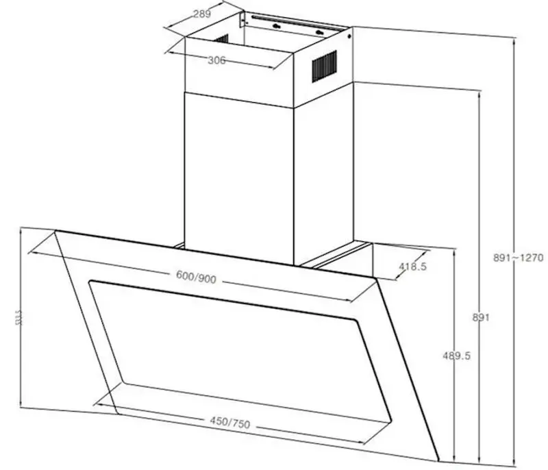 Вытяжка Klarstein DeLorean 60 (Black) - 9