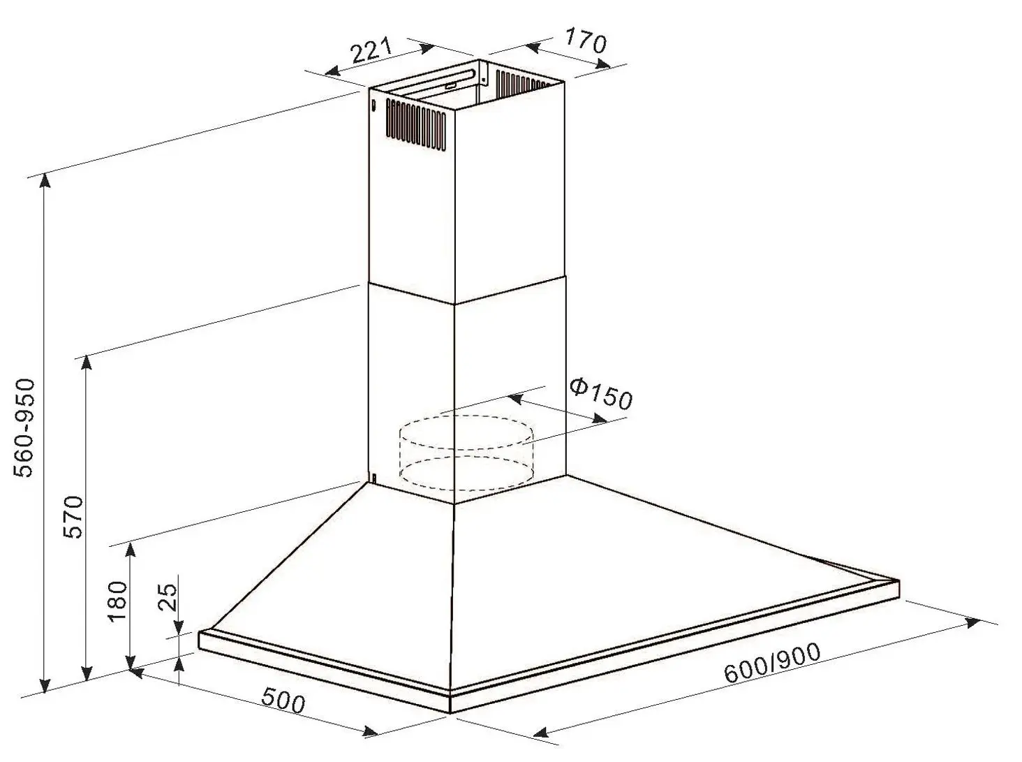 Hota Klarstein Galina Americana 10035339 (Black/Inox) - 3