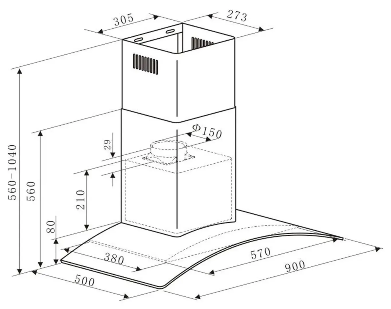 Hota Klarstein GL90WSB 10026367 (Inox/Black) - 5