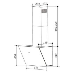 Вытяжка Klarstein Laurel 90 (White) Thumb