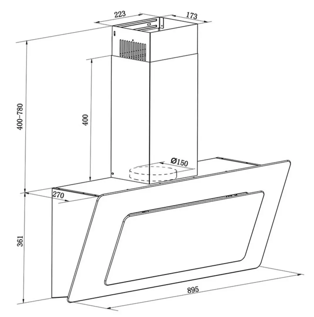 Hota Klarstein Lorea 90 10030213 (White) - 4
