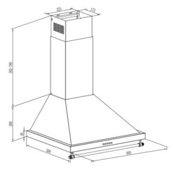 Вытяжка Klarstein Montblanc 60 10031994 (Gray/Silver) Thumb