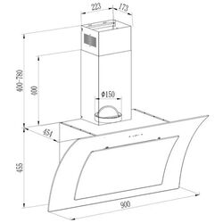 Вытяжка Klarstein Sabia 90 (White) Thumb