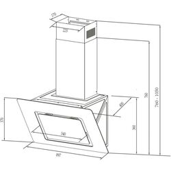 Вытяжка Klarstein Sofia 90 (White) Thumb
