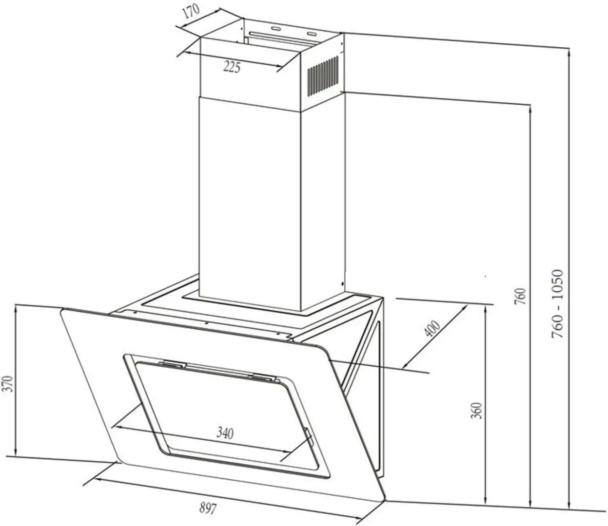 Вытяжка Klarstein Sofia 90 (White) - 2