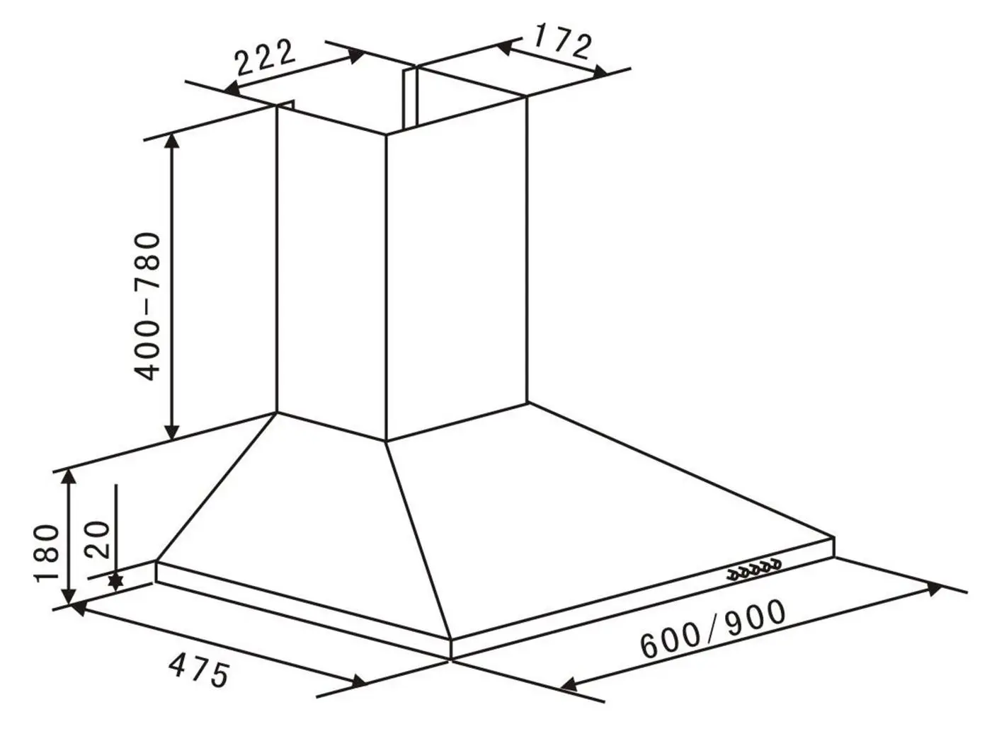 Вытяжка Klarstein TR60WS 10011485 (Inox) - 7