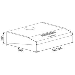 Вытяжка Klarstein UW60SR 10011462 (Inox) Thumb