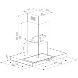Вытяжка Klarstein Valeria 10034974 (White/Inox) Thumb