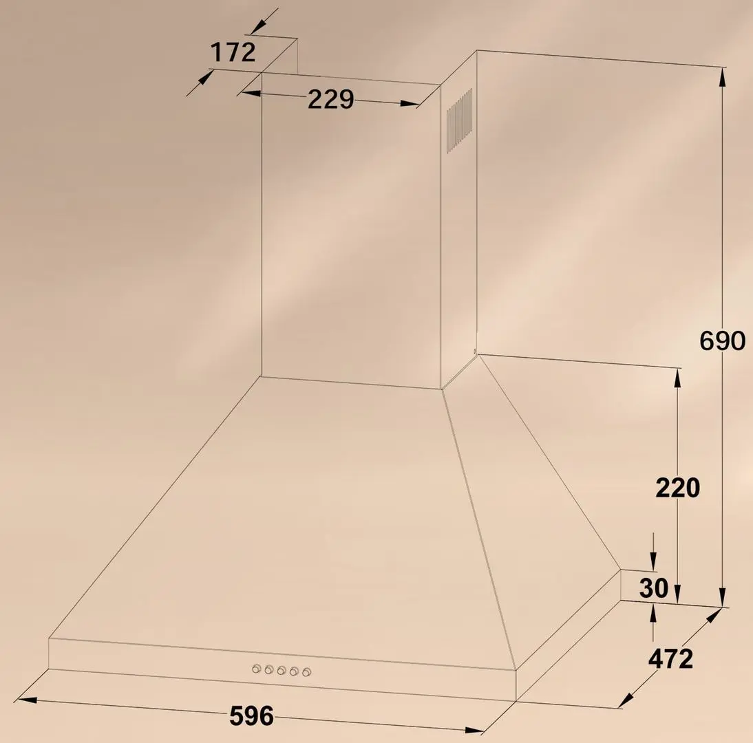 Hota Klarstein Victoria 60 (Ivory)