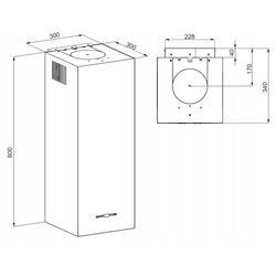 Вытяжка Maan Ponza W 830 (Black) Thumb