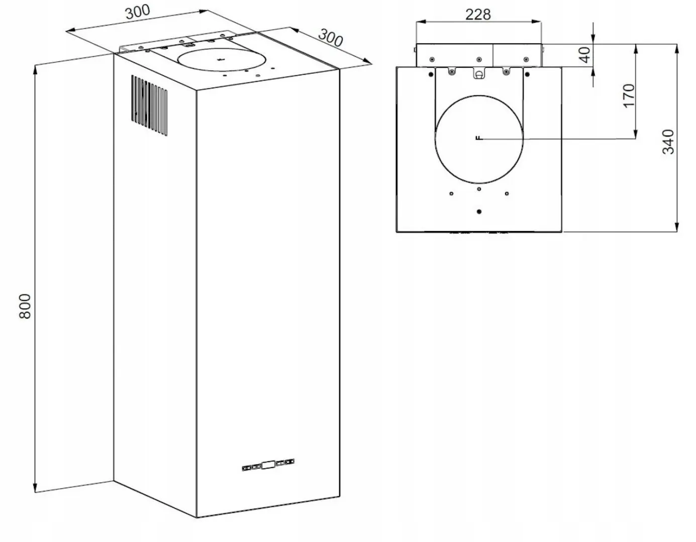 Вытяжка Maan Ponza W 830 (Black) - 7