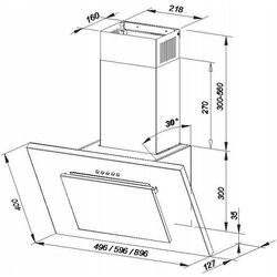 Вытяжка Maan Vertical-2 50 (Black) Thumb