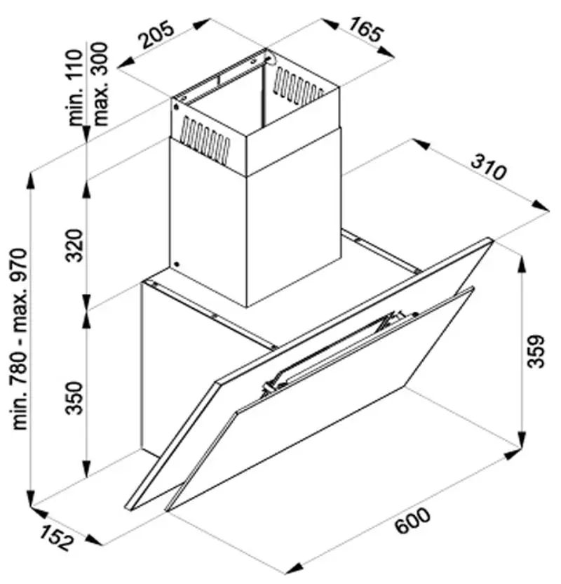 Вытяжка Mastercook Tivano 700(60) Sensor LED (Beige)