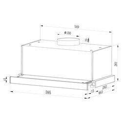 Hota incorporabila Samus HS6060TX (Inox) Thumb