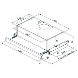 Встраиваемая вытяжка Studio Casa Lean Retro Nero (Anthracite/Bronze) Thumb