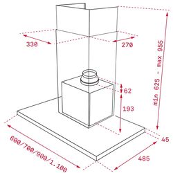 Hota Teka DLH 686 T (Stainless Steel/Black Glass) Thumb