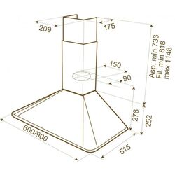 Вытяжка Teka DOS 90.1 VN (Vanilla Brass) Thumb