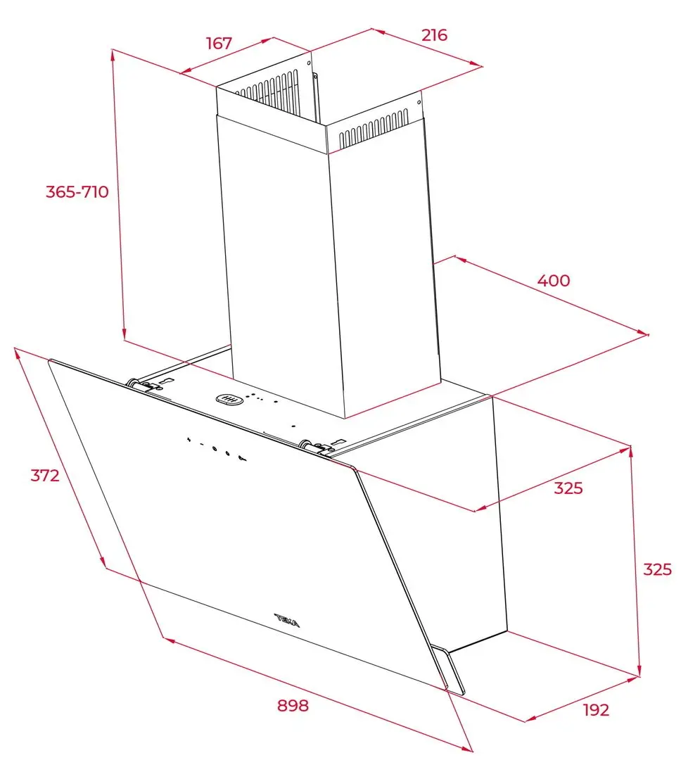 Вытяжка Teka DVN 94030 TTC (White)