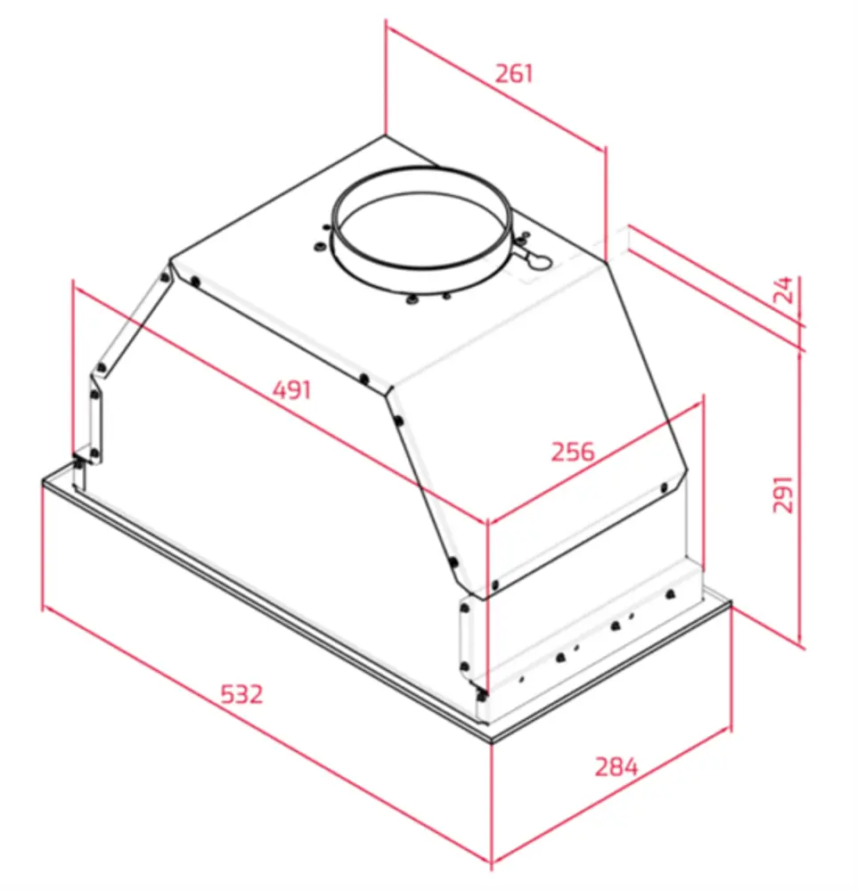 Встраиваемая вытяжка Teka GFL 57650 EOS IX (Inox) - 9